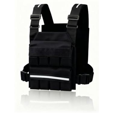 Imagem de SMONT Colete de peso ajustável para mulheres e homens - colete de 9 kg com sacos de areia removíveis para treinamento de força, corrida, caminhada - ajuste seguro para academia, exercícios ao ar livre