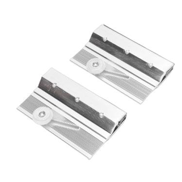 Imagem de Pssopp Rolos Sem Moldura da Porta do Chuveiro de 2 Pces, Jogo Superior do Rolo do Suporte da Porta do Suporte de Alumínio para 1/4 Polegada Painel de Vidro Sólido Sem Moldura