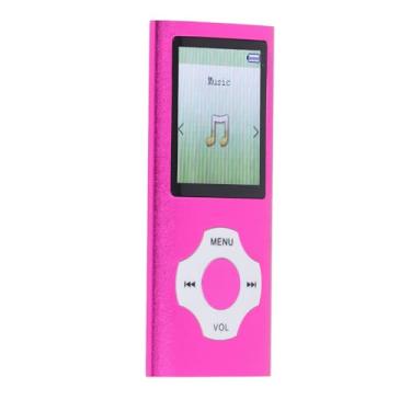 Imagem de Ymiko Leitor MP3 MP4 Portátil Com Tela Colorida de 1,8", 16 GB de Armazenamento Integrado, Design Fino para Música, Estudo, Exercícios e Entretenimento Em Movimento (Roxo Rosado)