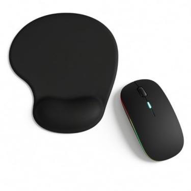 Imagem de Tapete Para Mouse Com Apoio Para O Pulso — Tornando O Trabalho Mais ConfortáVel E Eficiente(Mouse + Mouse Pad Ergonomico)