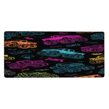 Imagem de Tapete de mouse grande e colorido, à prova d'água, para computador, estendido, protetor de mesa, base de borracha antiderrapante, mousepad para escritório, computador, teclado, laptop e mesa de casa