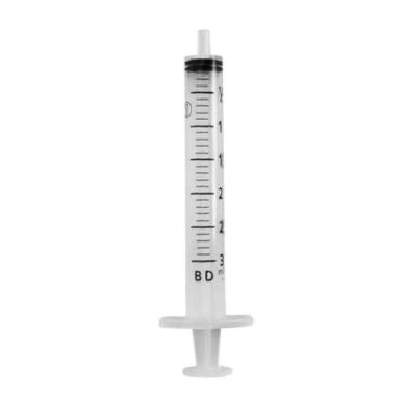 Imagem de 10x Seringa Descartável BD 3ml Sem Agulha Bico Lock Estéril, 3ml