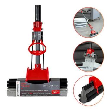 Imagem de Mop Esfregão PVA Rodo Mágico com Cabo Telescópico Powermaid