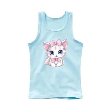 Imagem de Camiseta Regata De Algodão Sem Mangas Para Meninas Com Estampa De Coru