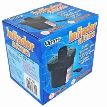 Imagem de Bomba de Inflar Elétrica Western 110v Inflador para colchão piscina bo