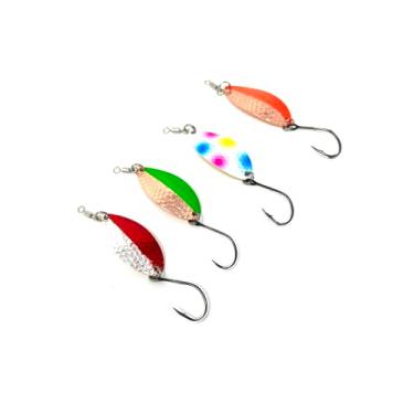 Imagem de Prime Lures Colheres de pesca Casting Pacote com 4. Prata verdadeira. Mata salmão, Steelhead, Robalo, Truta. Ótima ação... (Pacote maravilhoso, 2/141.7 g)