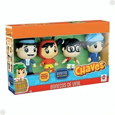 Imagem de kit Bonecos de Vinil Turma Do Chaves 4 Personagens 3579 Líder - Líder 