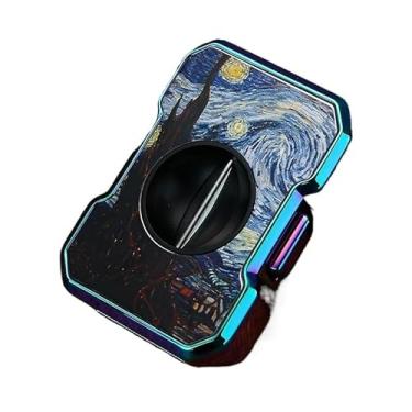 Imagem de JDIME Faca de cortador de charutos afiada em forma de V criativa acessório para cigarros presente de negócios (D)