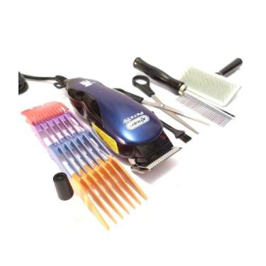 Imagem de Maquina De Tosar Cães Cachorros 110V Kit Tosa Pet Knup QR-Pet2508