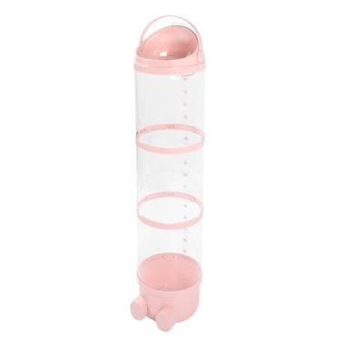 Imagem de Jiawu Tubo de Armazenamento de Animais de Pelúcia Transparente Organizador de Grande Capacidade para Quarto de Sala de Jogos, Balde de Armazenamento de Brinquedos Visível para Crianças e Pais, Material Plástico (Rosa)