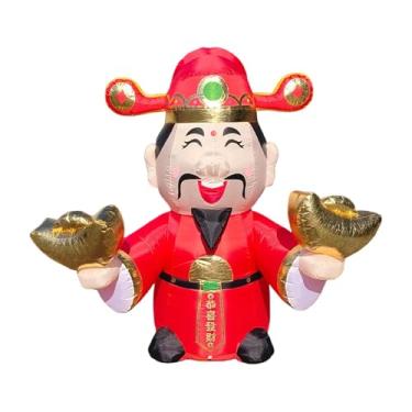 Imagem de predolo Enfeite inflável grande e impermeável de Ano, decoração fofa para áreas externas, shoppings, casas e jardins.