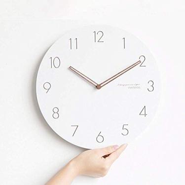 Imagem de AkosOL Relógios de parede para decoração de casa, silencioso e moderno, relógio de parede de quartzo, 38 cm, operado por bateria, digital, silencioso, para decoração de escritório, para casa e cozinha