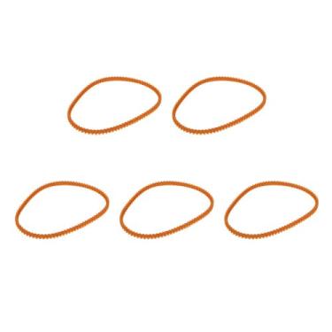 Imagem de Chiffonade 5 peças de correia de transmissão de motor V amarelo peças de reposição correia de transferência para máquinas de costura doméstica Singer 974, 984 máquina antiquada