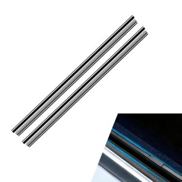 Imagem de Yidcidu 2 peças de lâminas de limpador de janela lateral de borracha para carro, tiras de inserção de vidro de porta automotiva, enchimento de lacuna universal resistente à água para carros SUVs