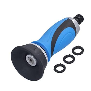 Imagem de Pulverizador de água de alta pressão Bico de mangueira multifuncional portátil Aperto forte Núcleo de metal de longo alcance para rega de jardim Lavagem de carro Alça TPR (Estilo UE)