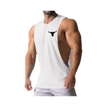 Imagem de Camiseta Sem Mangas Masculina Com Estampa De Touro, Estilo Casual E Mu