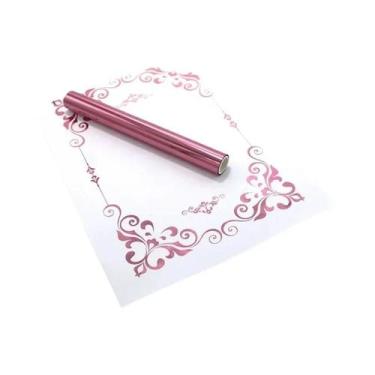 Imagem de Folha Reativa Ao Calor Para Toner 5Mx19.3CM Para Artesanato DIY, Impre