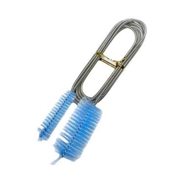 Imagem de Escova De Limpeza De Tubos De Aquário Em Aço Inoxidável, Flexível, Com