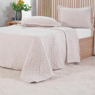 Imagem de Kit Colcha Casal Santorini New 100% Poliéster 220x240cm Tessi Centeio 