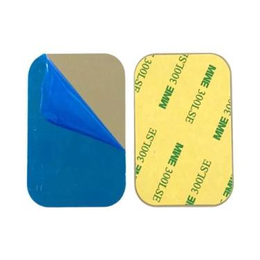 Imagem de 10 Peças De Adesivos Metálicos Em Disco De Ferro Para Suporte Magnétic