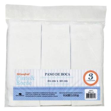 Imagem de Kit Paninho De Boca Pinte E Borde 01 Pacote Com 3 Unidades 34x40cm - I