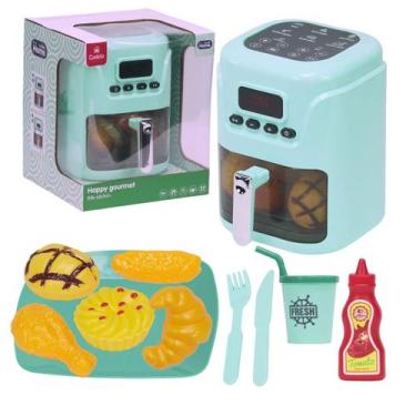 Imagem de Air Fryer Brinquedo Gourmet Som Luz Acessorios Castela