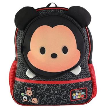 Imagem de Mochila Infantil Costas Mickey Minnie Mouse Disney Tsum Tsum Neoprene 