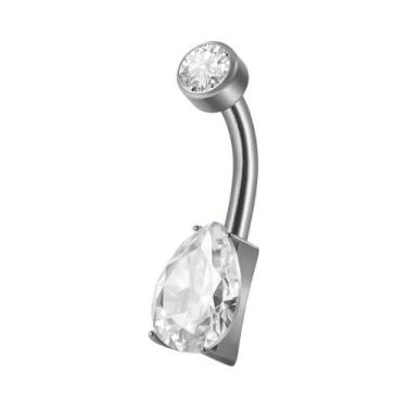 Imagem de Piercing De Umbigo Em Titânio Com Zircônia 16G, Joia Corporal Com Zirc