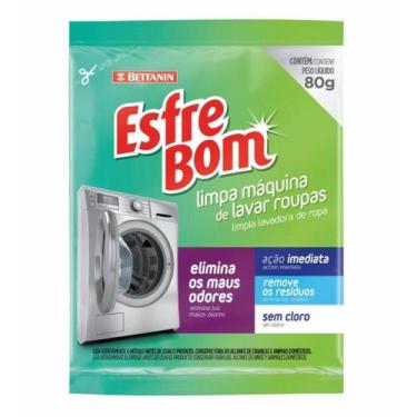 Imagem de Kit 3 UND - LIMPA MÁQUINA ESFREBOM 80G  LIMPEZA INTERNA DA LAVADORA SE