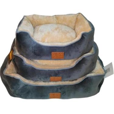 Imagem de Caminha Luxo 65x55 Cão Gato Lavável Antiestresse Lovely Vibe cor:bege/