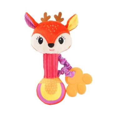 Imagem de Brinquedos Sensoriais Macios De Pelúcia Para Bebês: Chocalhos De Mão P