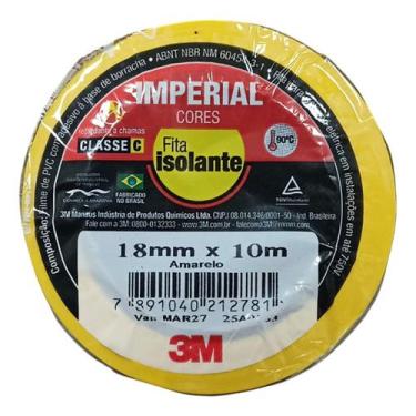Imagem de Fita Isolante Cor Amarela 10M Imperial - 3M