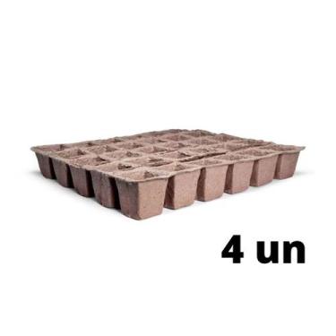 Imagem de Kit 4 Sementeiras Biodegradáveis Sustentáveis 24Cel NAGMOBIO