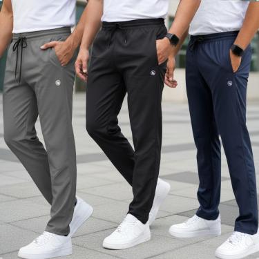 Imagem de 3 Calça Tactel Elastano Casual Premium Esportiva Treino Fit-Masculino