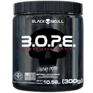 Imagem de Pré Treino B.O.P.E 300g Black Skull caveira Preta, Limão
