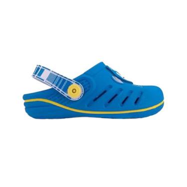 Imagem de Babuche Infantil Sonic Speed Grendene 22594, Azul, Branco, Amarelo, 31