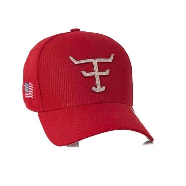 Imagem de BONE TEXAS FARM - NEW TEXAS - TF672 - VERMELHO BORDO/ BEGE Único-Unissex