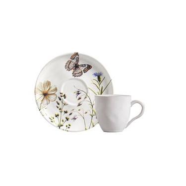 Imagem de Conjunto com 6 Xícaras De Chá Orgânico 170ml com 6 Pires Bio Encanto