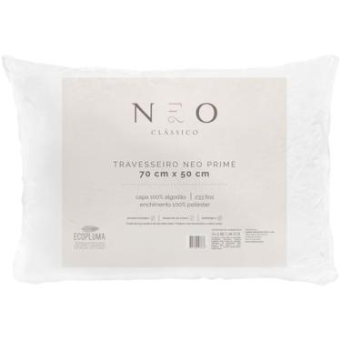 Imagem de Travesseiro Neo Prime Ecopluma 233 Fios 50x70cm  Branco - Camesa
