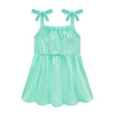 Imagem de Vestido Infantil Menina Em Cotton Verde Somnii-Feminino
