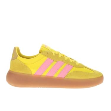 Imagem de adidas Tênis feminino Barreda Decode, Amarelo/Rosa Feliz/Bronze Preloved, 35