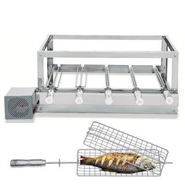 Imagem de Churrasqueira Gira Inox - Artinox Grill - 5 Espetos Giratórios + Grelha Giratória Peixe/Frango