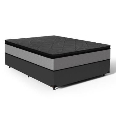 Imagem de Cama Box com Colchão de Molas Ensacadas Pillow Top UmaFlex Vitta Casal 138cm
