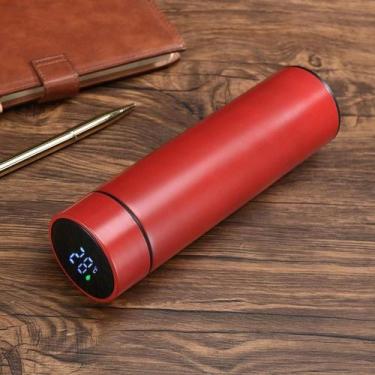 Imagem de Garrafa Térmica Digital 500ml Inox com Medidor de Temperatura Touch - 