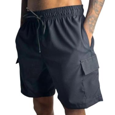 Imagem de Bermuda Shorts Surftrip Lisa Cargo Preto, GG, Preto