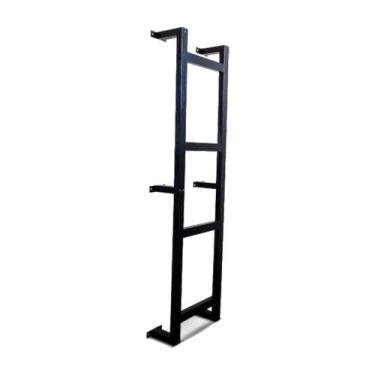 Imagem de Escada Marinheiro em Alumínio 120 cm x 40 cm com 4 Degraus Kazan Preto