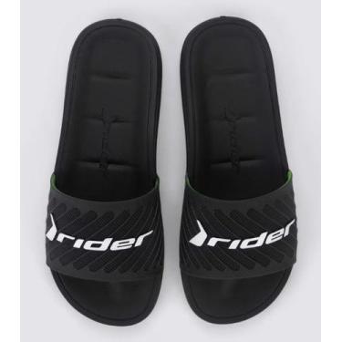 Imagem de Chinelo Masculino Rider Free Ii Slide Ad Preto 12323, Preto bco verde,