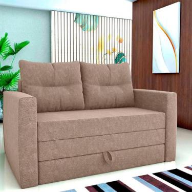 Imagem de Sofá Cama 2 Lugares casal 1,50 mts Bouclê Luma Matrix, BOUCLE MARROM