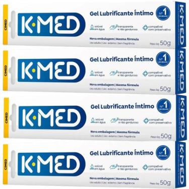 Imagem de Kit 4 K-MED Gel Lubrificantes Íntimo 50g Base Água - Cimed
