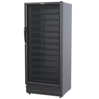 Imagem de Adega Venax 285 Litros Preto Fosco Porta De Vidro Para 83 Garrafas 220V 7851